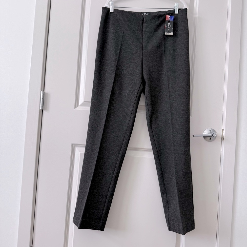 NWT. J’ Envie, Women’s Charcoal Jersey Pants, size 14